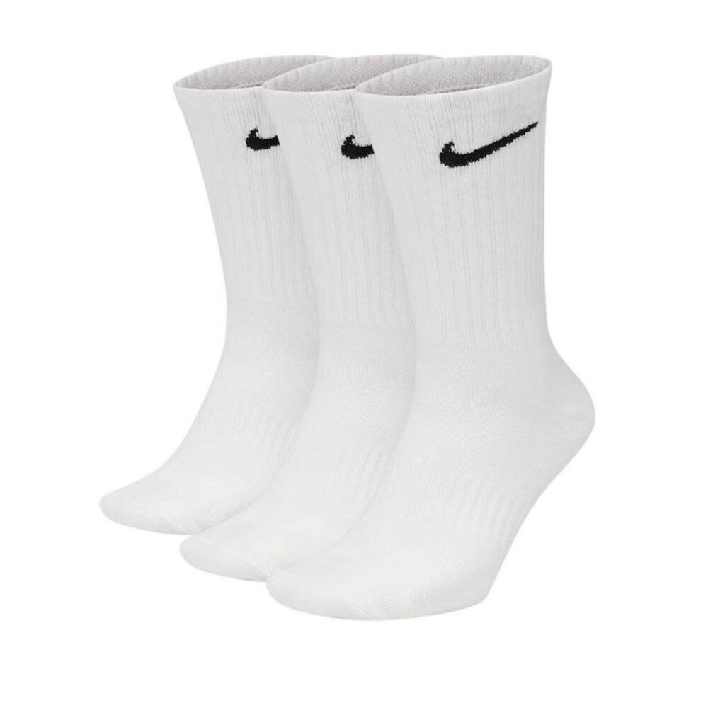 Nike Unisex Adult Everyday Dri-FIT Crew Socks (Pack of 3) / White